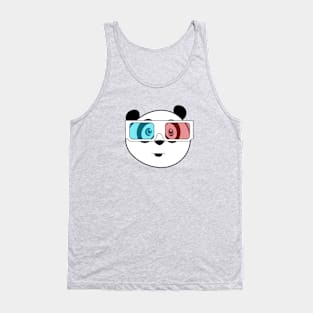 Panda - 3D Glasses Tank Top